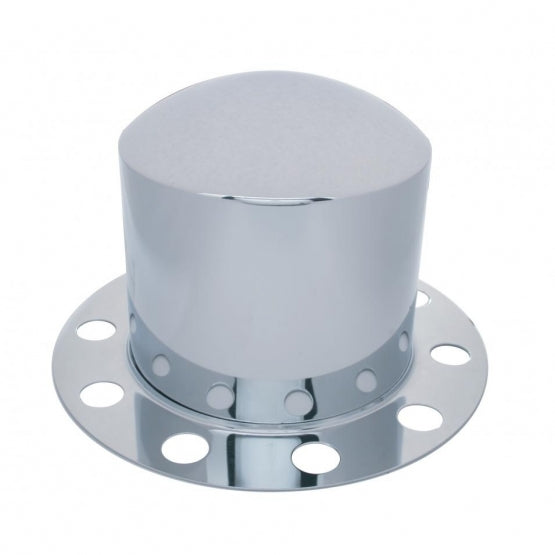 Stainless Dome Rear Axle Cover 2PC Kit For 33mm Nut Cover - Steel/Aluminum Wheel