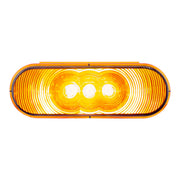 3 LED 6" Oval Light(Turn Signal)-Amber LED/Amber Lens