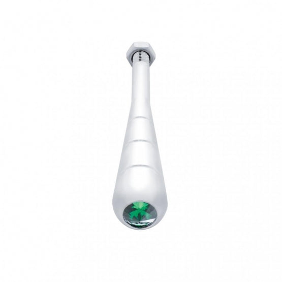 4-3/4" Steering Column Tilt Handle With Green Crystal