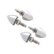 Chrome Bullet License Plate Fastener (4-Pack)