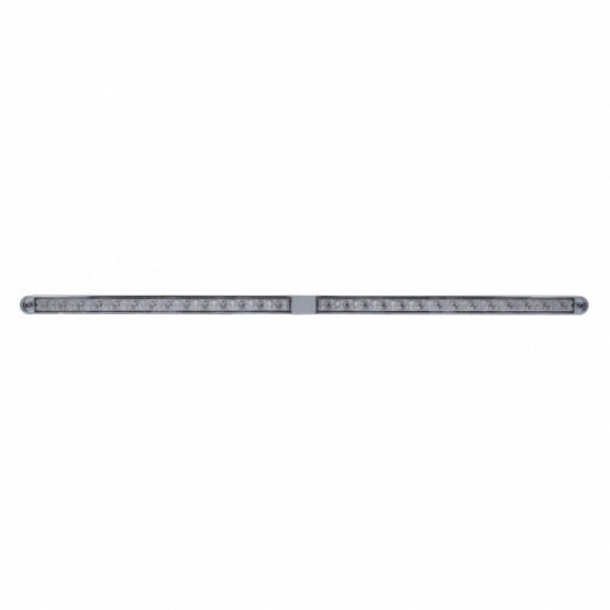 Dual 14 LED 12" Light Bars With Bezel - Green LED/Clear Lens