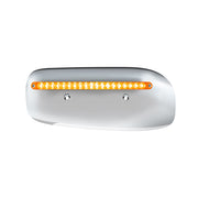 19 LED Rear Headlight Housing Cover For 2008-2023 Peterbilt 389 (Driver)-Amber LED/Lens