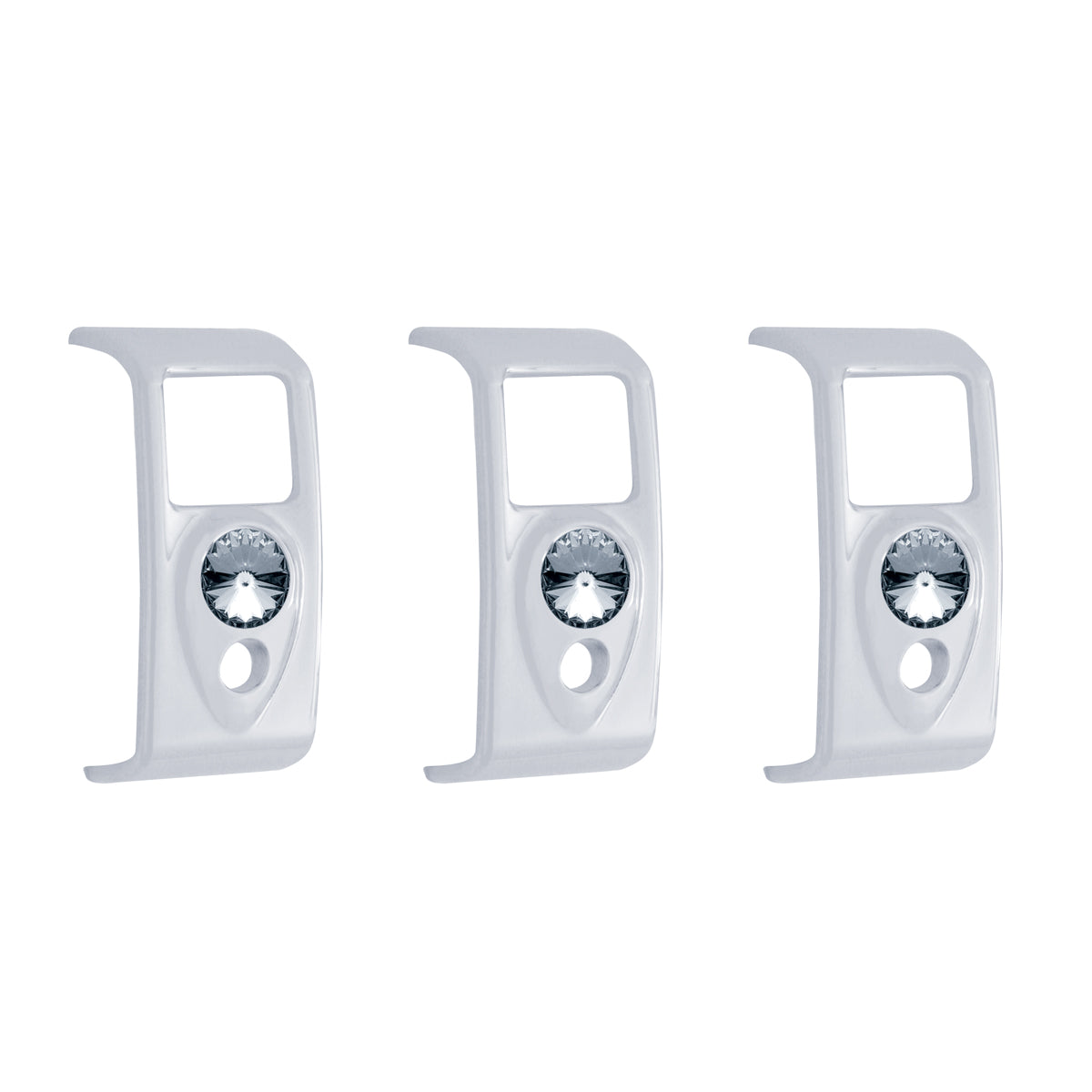 Rocker Switch Cover With Smoke Crystal For 2006+ Kenworth (Card Of 3)