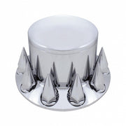 Dome Rear Axle Cover With 33mm Spike Thread-On Nut Covers - Chrome