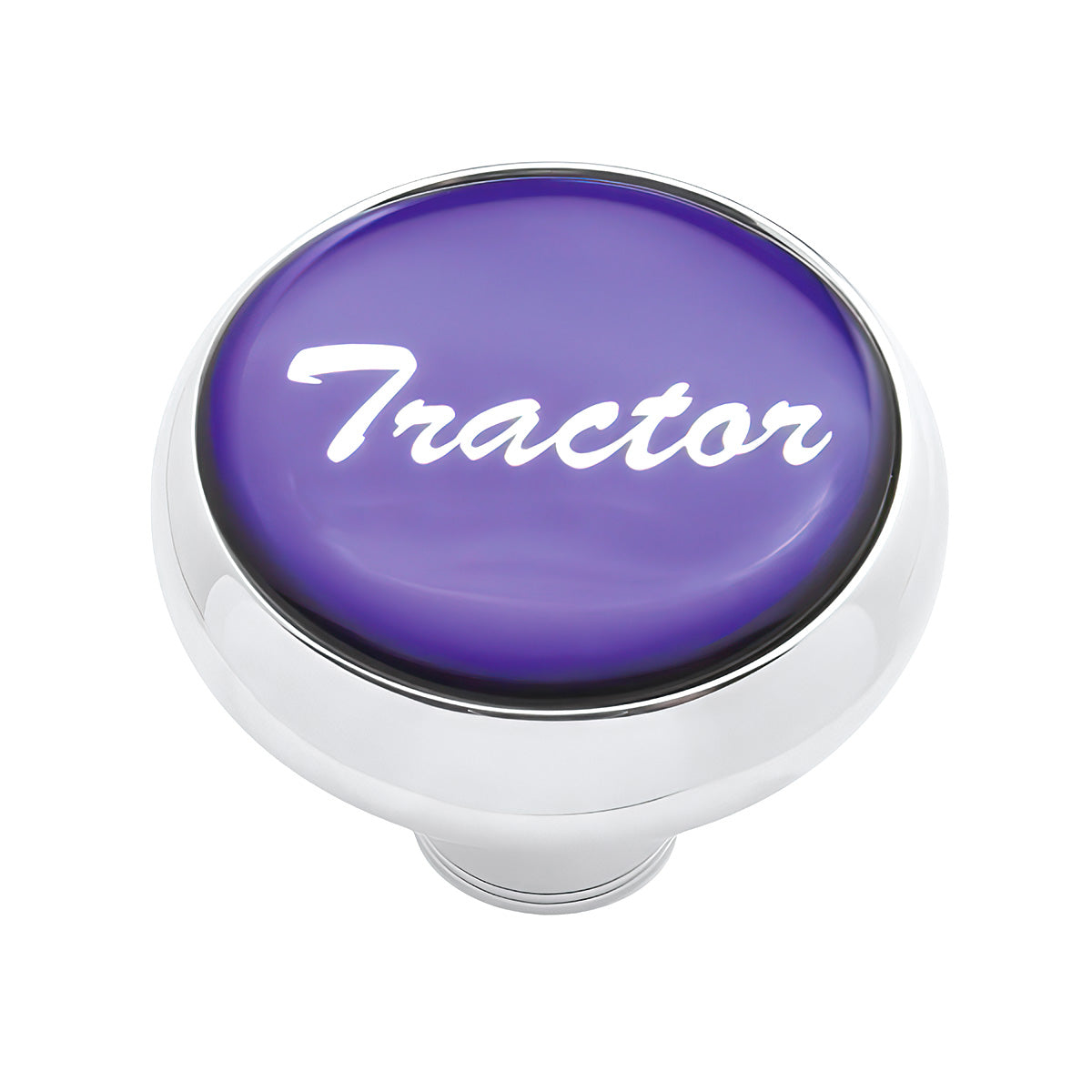 "Tractor" Deluxe Air Valve Knob - Purple Glossy Sticker