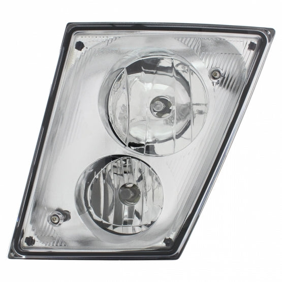 Chrome Fog/Driving Light Assembly For 2003-2017 Volvo VN/VNL - Driver