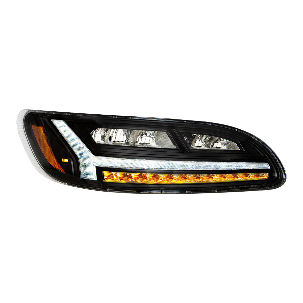 Blackout 6 LED Headlight For Peterbilt 386 (2006-2016) & 387 (2000-2011)- Passenger