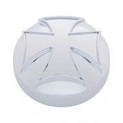 Chrome Iron Cross Air Valve Knob Cover