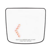 Heated Auxiliary Convex Mirror With LED Turn Signal For 2012-2017 Volvo VNL - Driver