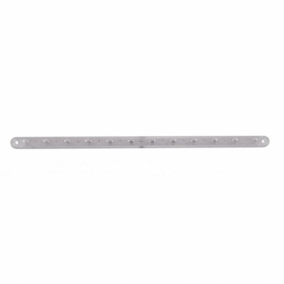12 LED 12" Ultra Slim Light Bar Only (Stop, Turn & Tail) - Red LED/Clear Lens (Bulk)
