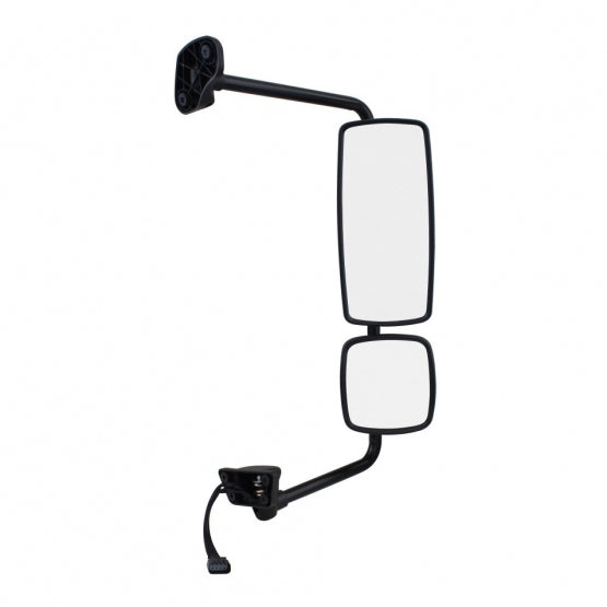 Chrome Mirror Assembly With Power Adjust & Heated For Freightliner M2 - Passenger