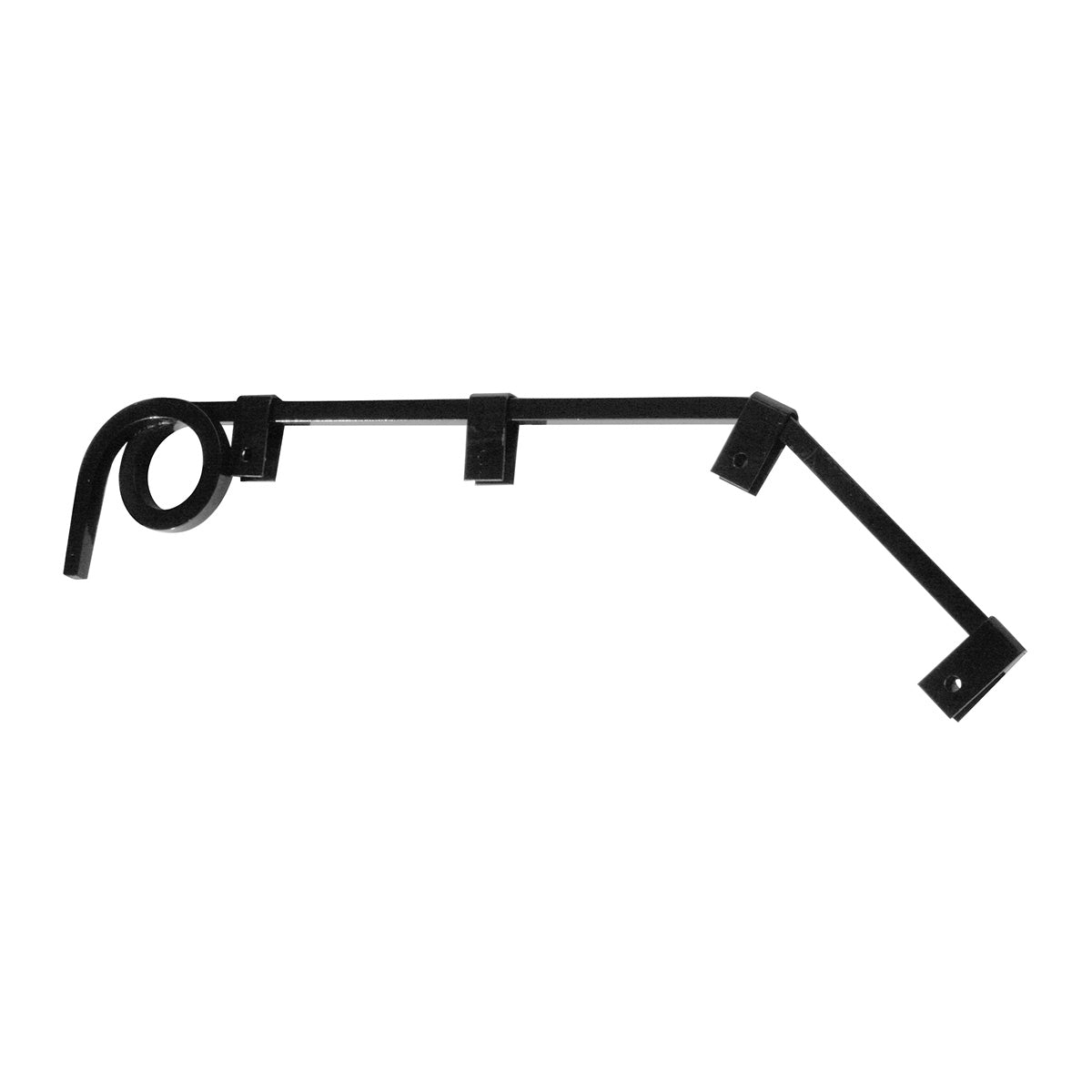 Black Angled Mud Flap Hangers - 1 Coil (Pair)