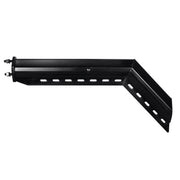 30" Black 45-Degree Angled Heavy Duty Mud Flap Hangers - 2.5" Bolt Pattern (Pair)