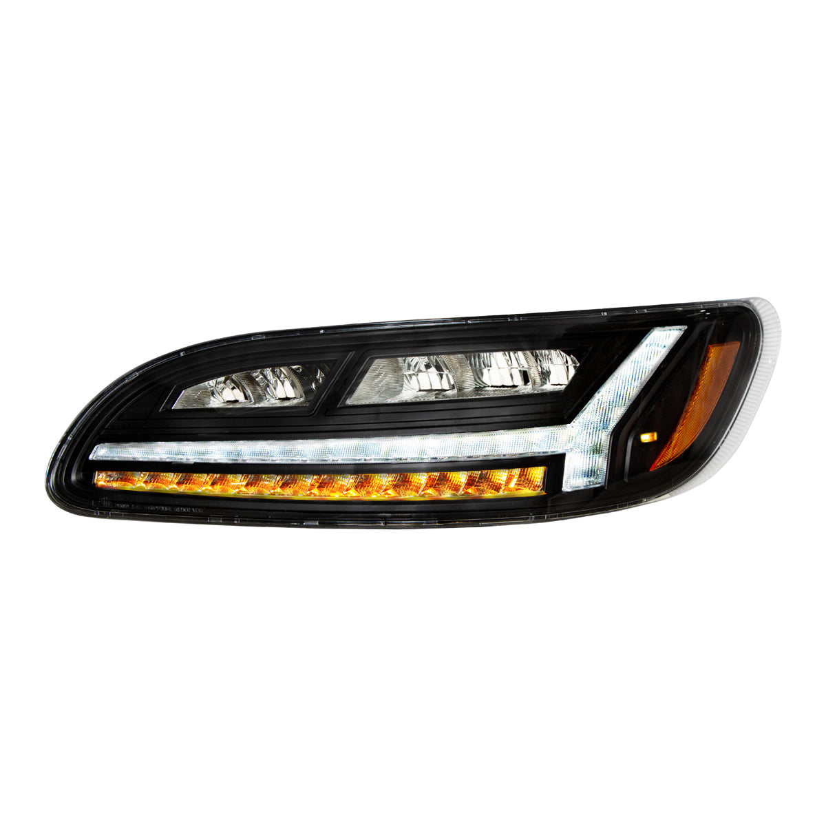 Blackout 6 LED Headlight For Peterbilt 386 (2006-2016) & 387 (2000-2011)- Driver
