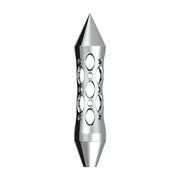 Daytona Style Spike Grip Handle With Beer Tap Adapter - Chrome