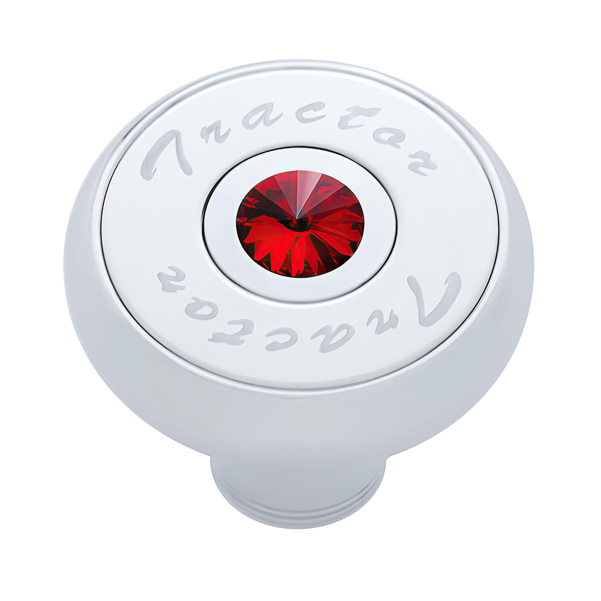 "Tractor" Deluxe Air Valve Knob - Red Crystal