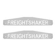 4" X 24" Chrome Freightshaker Bottom Mud Flap Plate - Bolt Thru (Card of 2)
