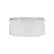 Chrome 1 License Plate Angled Holder With Hinge