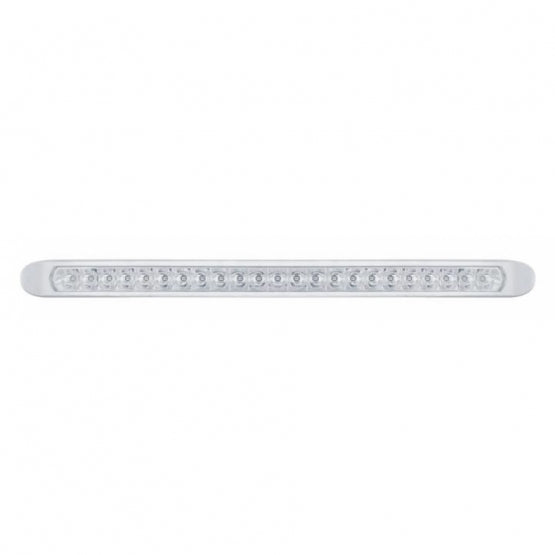 23 LED 17-1/4" Reflector Light Bar With Bezel (Stop, Turn & Tail) - Red LED/Clear Lens