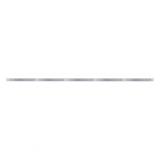94" Stainless Light Bracket With 5X 11 LED 17" Light Bars - Amber LED/Clear Lens