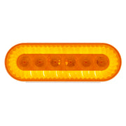 20 LED 6" Oval Turbine Light (Turn Signal) - Amber LED/Amber Lens