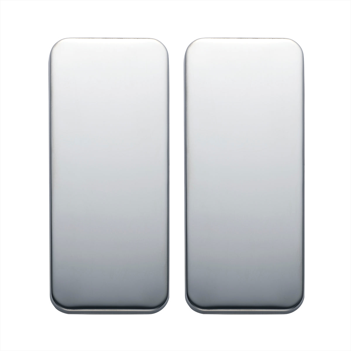 Peterbilt Stainless Vent Door Cover - Plain (Card of 2)