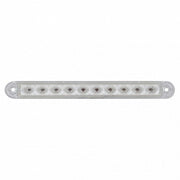 10 LED 6-1/2" Light Bar Only (Stop, Turn & Tail) - Red LED/Clear Lens (Bulk)