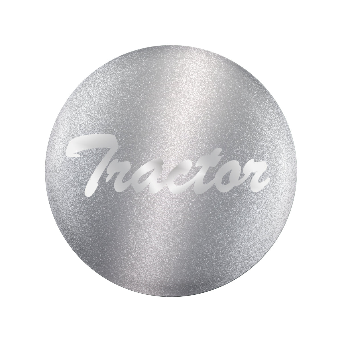 "Tractor" Glossy Air Valve Knob Candy Color Sticker -Liquid Silver