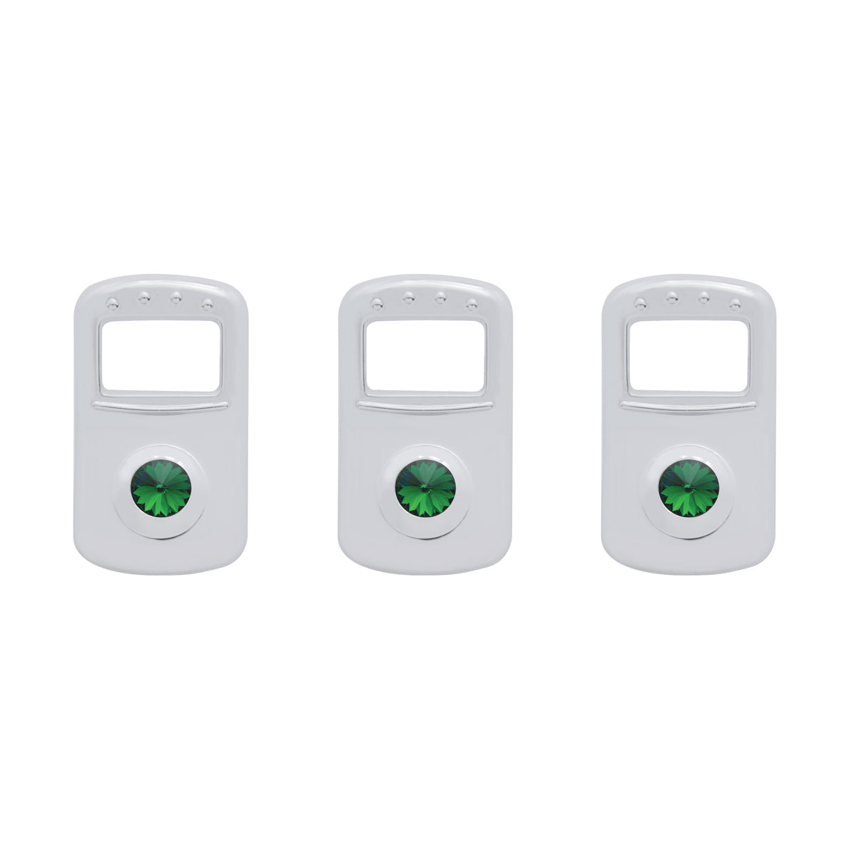 Rocker Switch Cover For Kenworth/Peterbilt- Green Crystal (Card of 3)