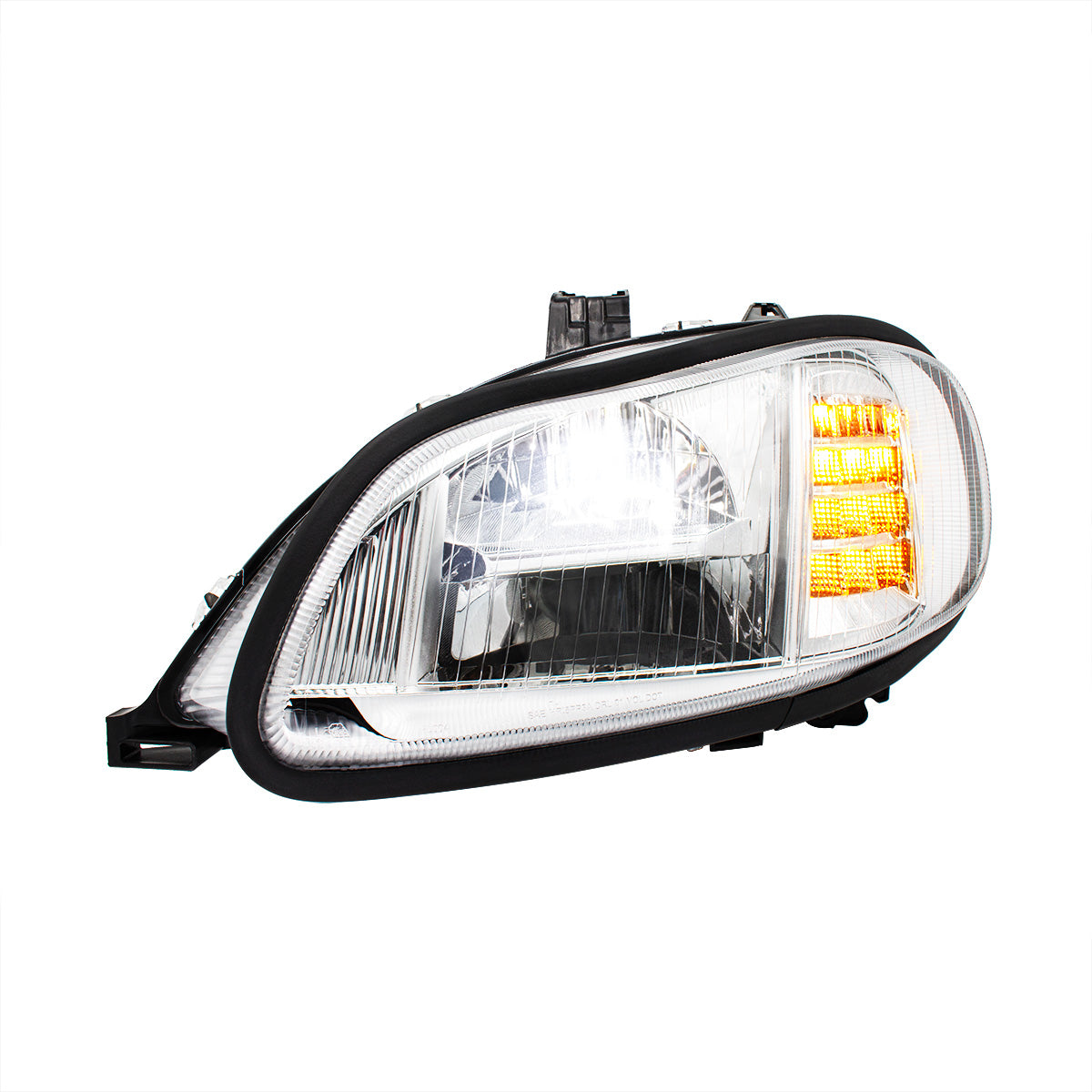 Chrome High Power Full LED Headlight For 2003-2024 Freightliner M2-Driver