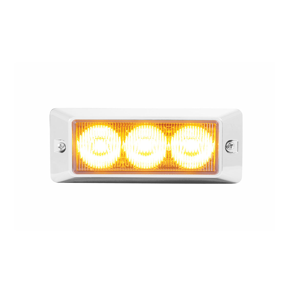 3 High Power LED Warning Light - Amber LED