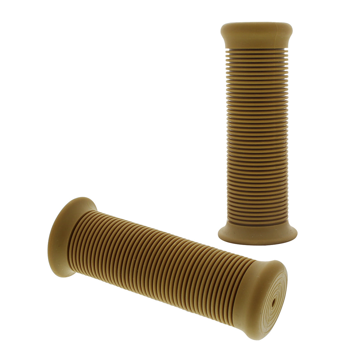 Natural Color Motorcycle Rubber Grip Set - 1" or 1-1/8" (25/28mm) (Pair)