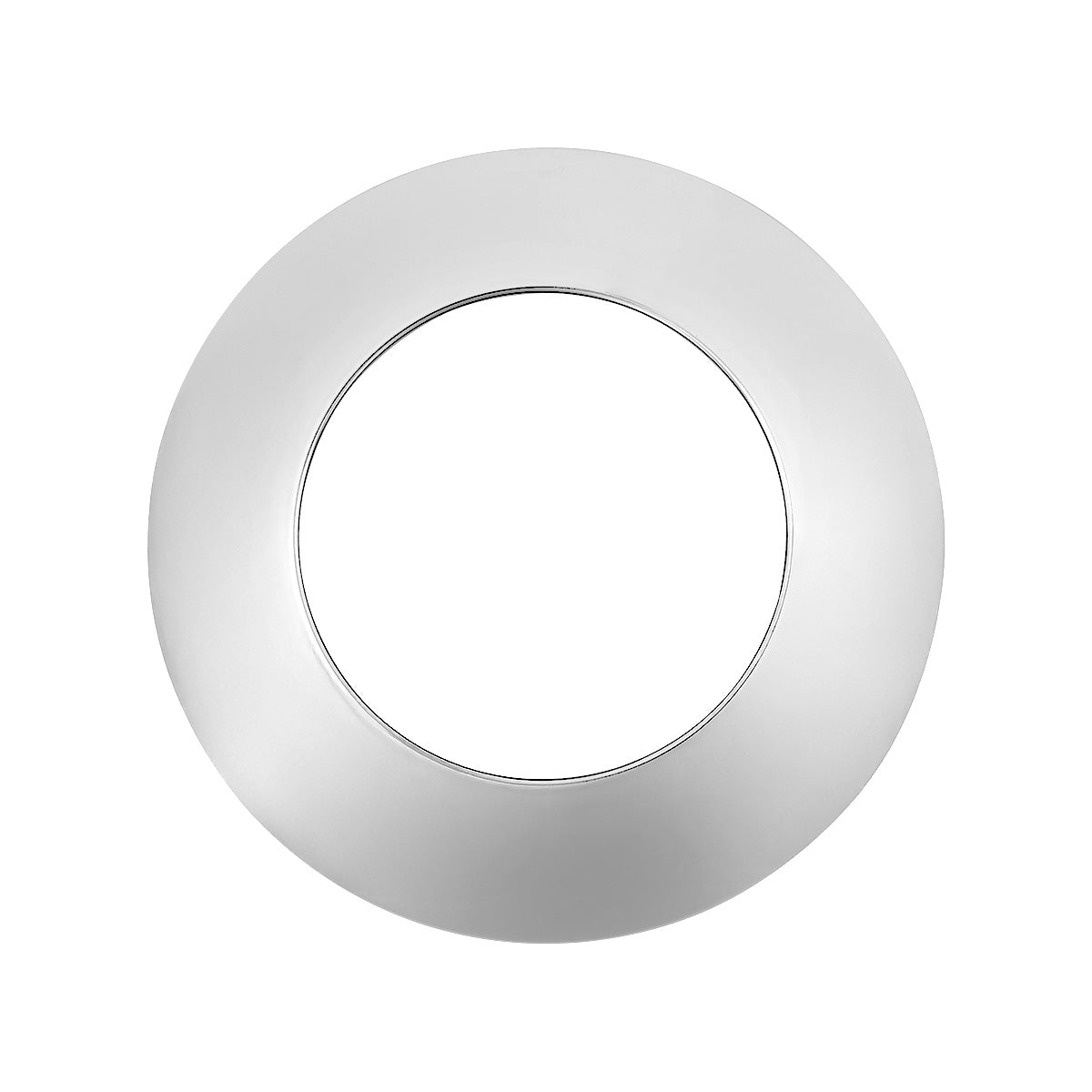 8" Stainless Rear Hubcap With Hubometer Cutout