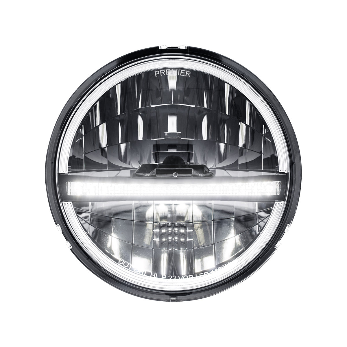 ULTRALIT - 20 High Power LED 5-3/4" Headlight With LED DRL/Position Light - Black