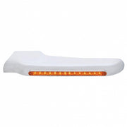 Sequential 14 Amber LED Front Fender Cover For Peterbilt 388 (2008-2015) & 389 (2008-2023)-Amber Lens - Driver