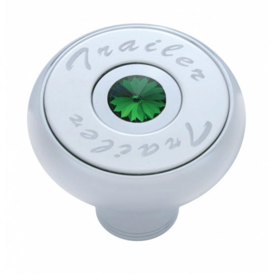 "Trailer" Deluxe Air Valve Knob - Green Crystal