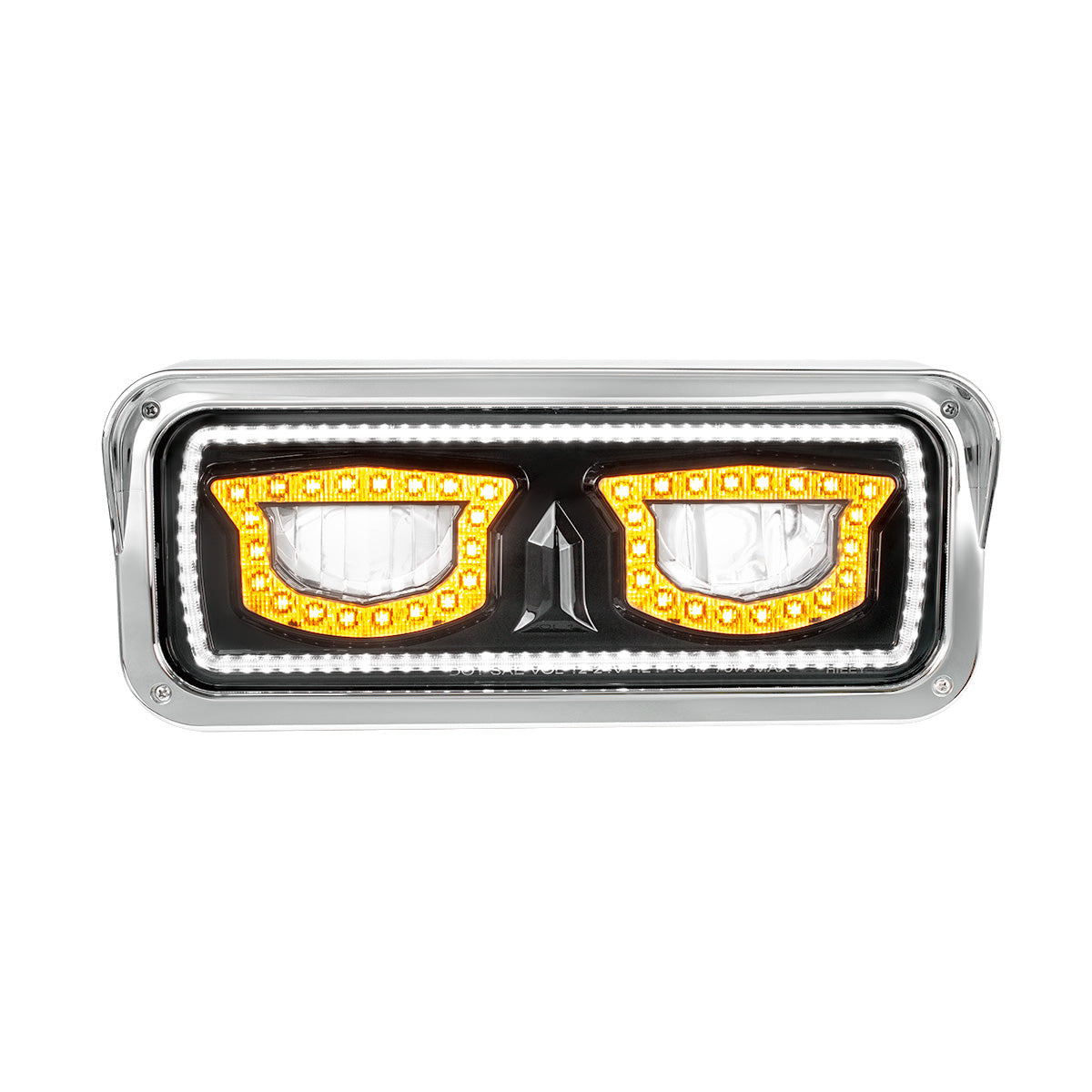 High Power Blackout LED Headlight With Turn Signal And Position Light-Driver