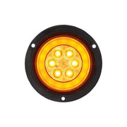 21 LED 4" Flange Mount GloLight (Turn Signal) - Amber LED/Amber Lens