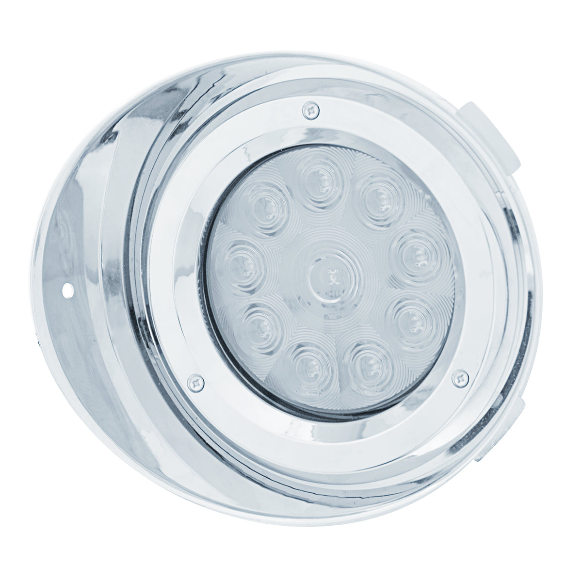 10 LED Freightliner Daytime Running Light Conversion Kit Without Visor (Driver) - Amber LED/Clear Lens