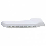 19 Amber LED Front Fender Cover For Peterbilt 388 (2008-2015) & 389 (2008-2023)-Clear Lens - Passenger