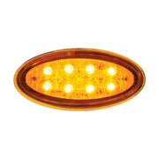 8 LED Fender Parking & Turn Signal Light For Peterbilt 386 (2006-2014) & 387 (2006-2010)-Amber LED/Amber Lens