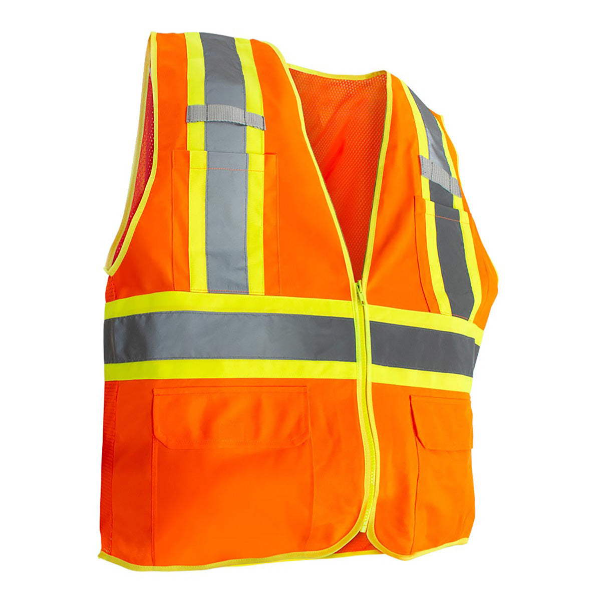 RigGear High Visibility Reflective Orange Safety Vest-X Large