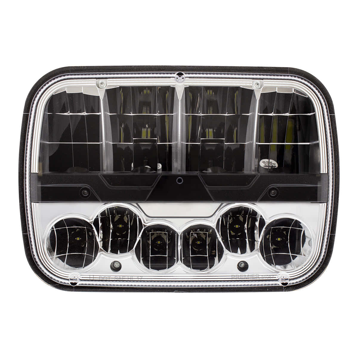 ULTRALIT - High Power LED 5" X 7" Headlight With Polycarbonate Lens & Housing