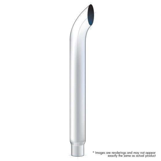 7" Curved Reduce To 5" O.D. Bottom Exhaust - 36" L