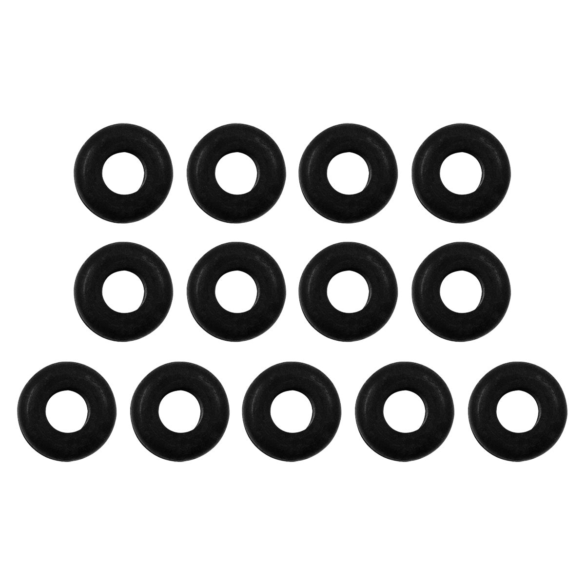 3/8" Mounting Hole Black Vinyl Grommet (13-Pack)