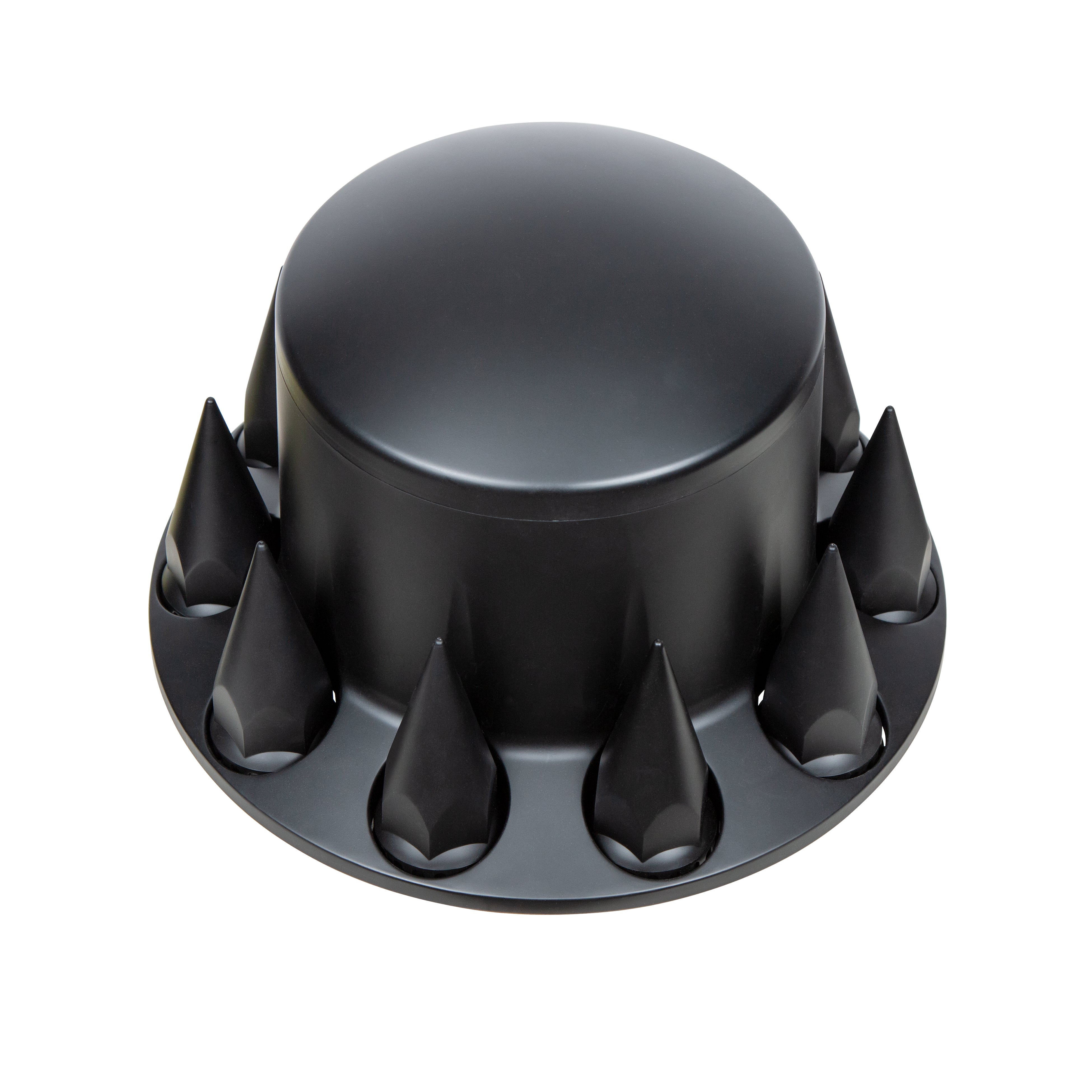Dome Rear Axle Cover With 33mm Spike Thread-On Nut Covers - Matte Black