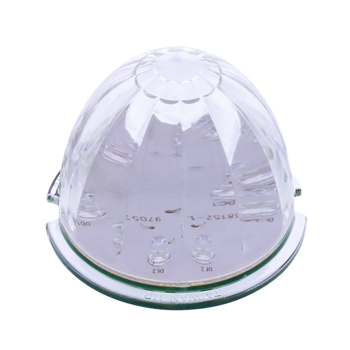 17 LED Dual Function Watermelon Cab Light - Amber LED/Clear Lens (Bulk)