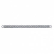 19 LED 12" Reflector Turn Signal Light Bar - Amber LED/Clear Lens