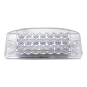 21 LED Reflector Rectangular Light (Clearance/Marker) - Amber LED/Clear Lens