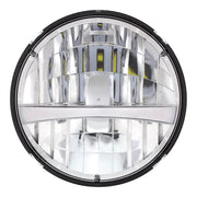 ULTRALIT - High Power LED 7" Headlight With Turn Signal & Amber Position Light Bar